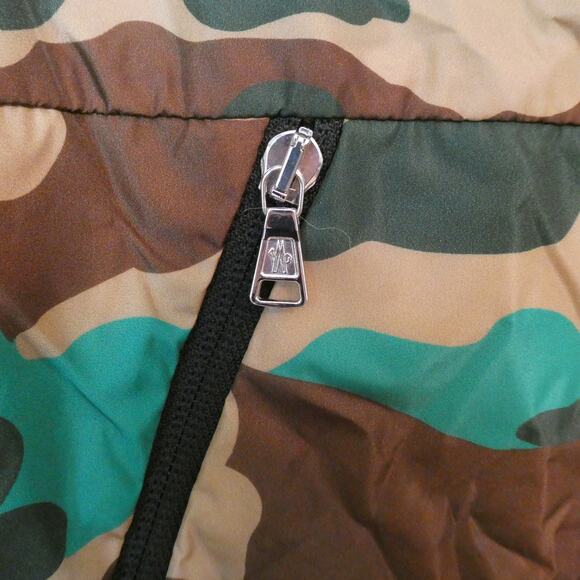 Moncler Kids' Nikandro Camouflage Print Jacket In Green Youth 14A - Picture 7 of 16